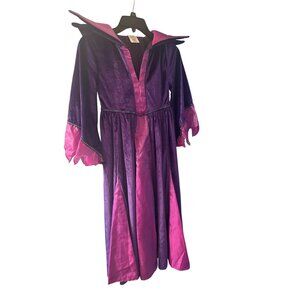 Disney Maleficent Costume Dress Purple & Pink Size 7/8 Velvet Sequin Trim